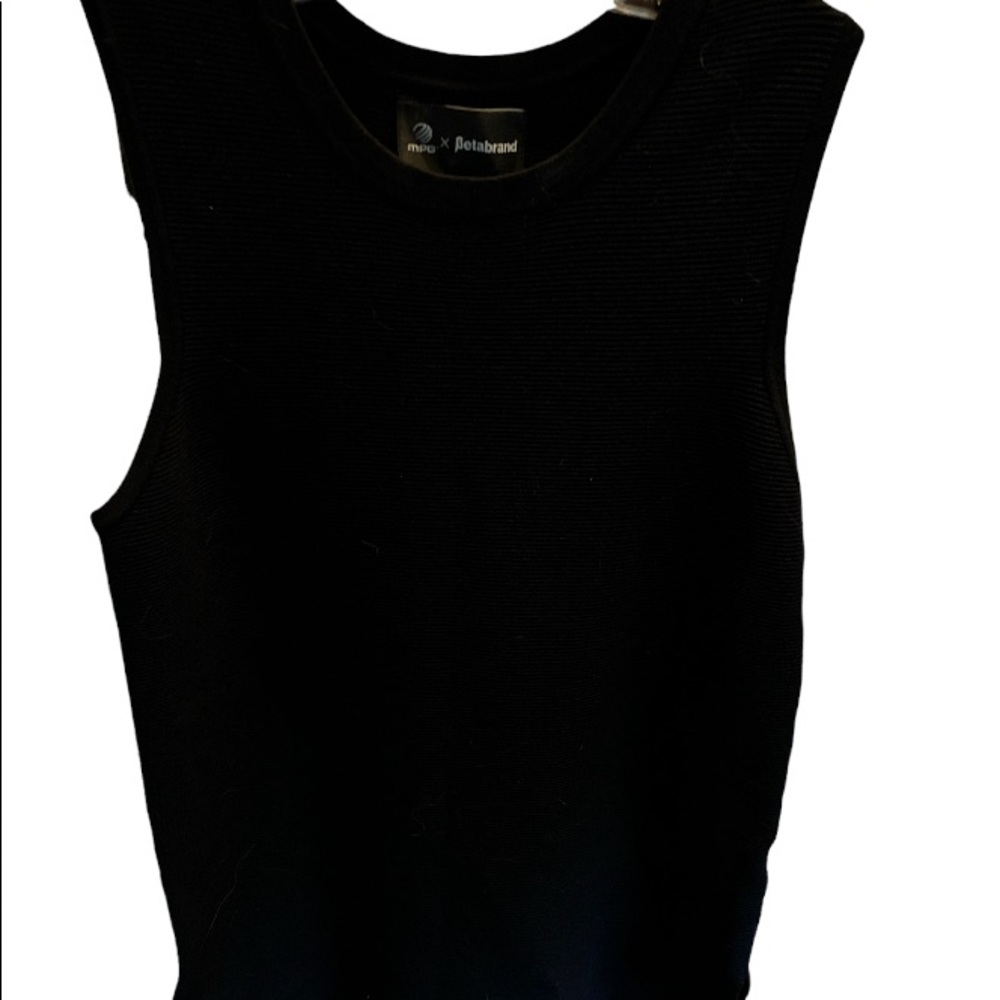 Black Ribbed Sweater Tank - Betabrand